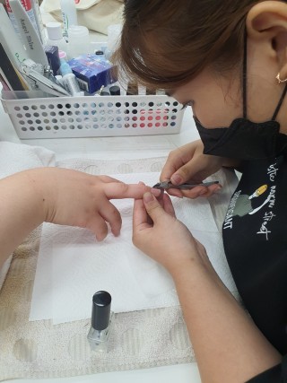 네일아트 케어 연습